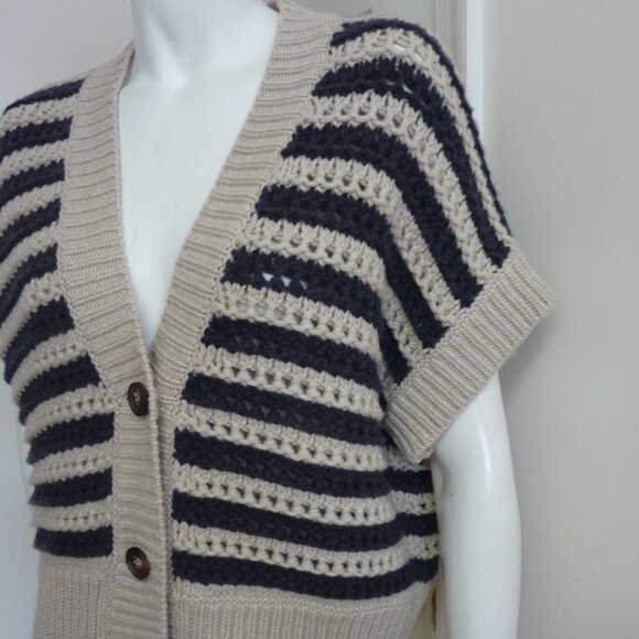 Brunello Cucinelli Women Cashmere Blend Chunky Cardigan Sweater - Picture 2 of 6